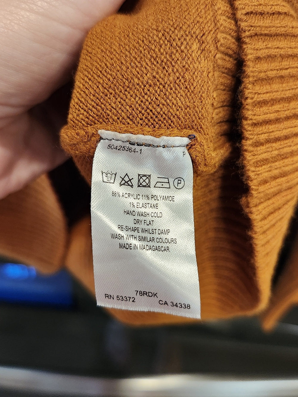 French Connection Rust Turtleneck Sweater - Picture 4 of 6